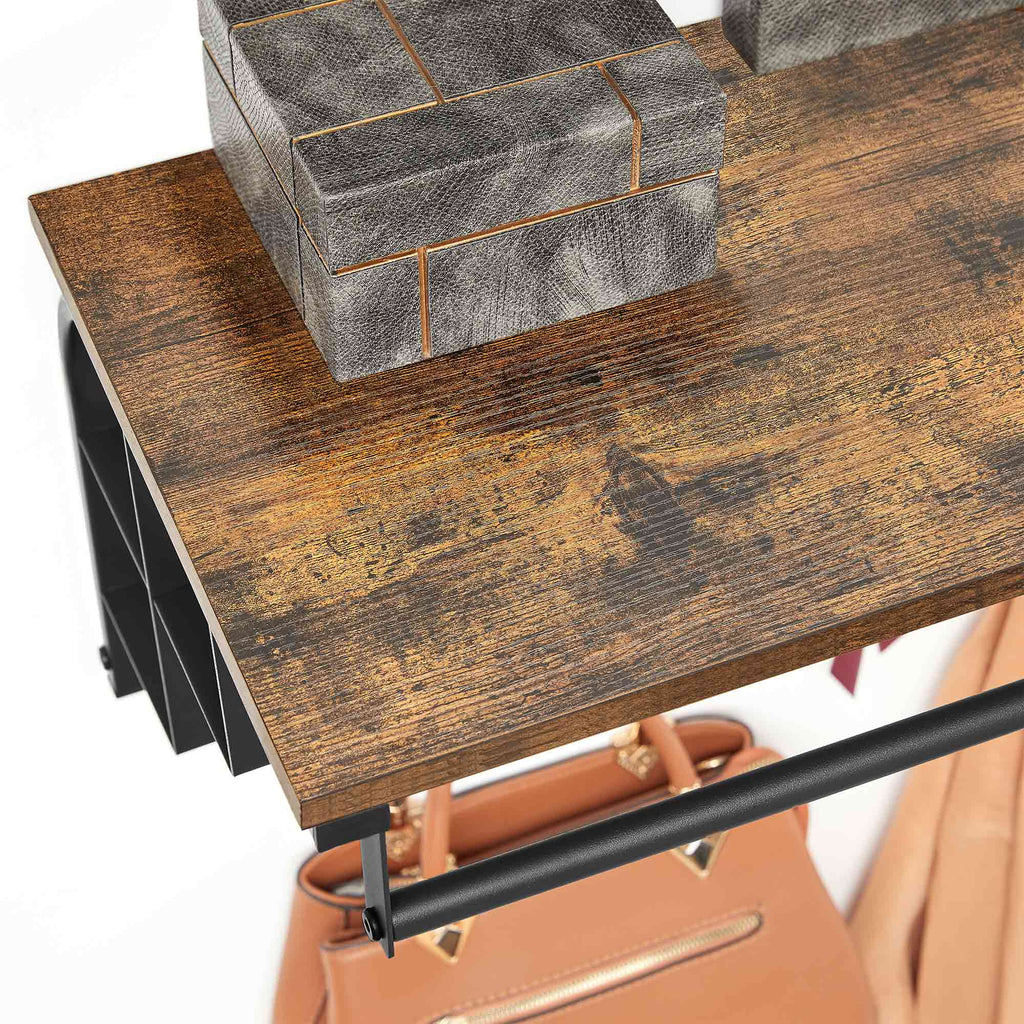 Wandgarderobe mit 5 abnehmbaren Haken