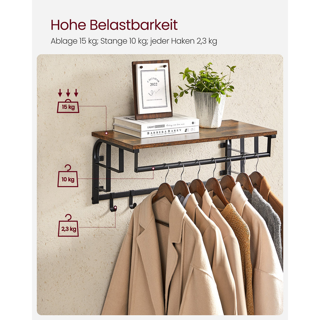 Industrie-Design Wandgarderobe