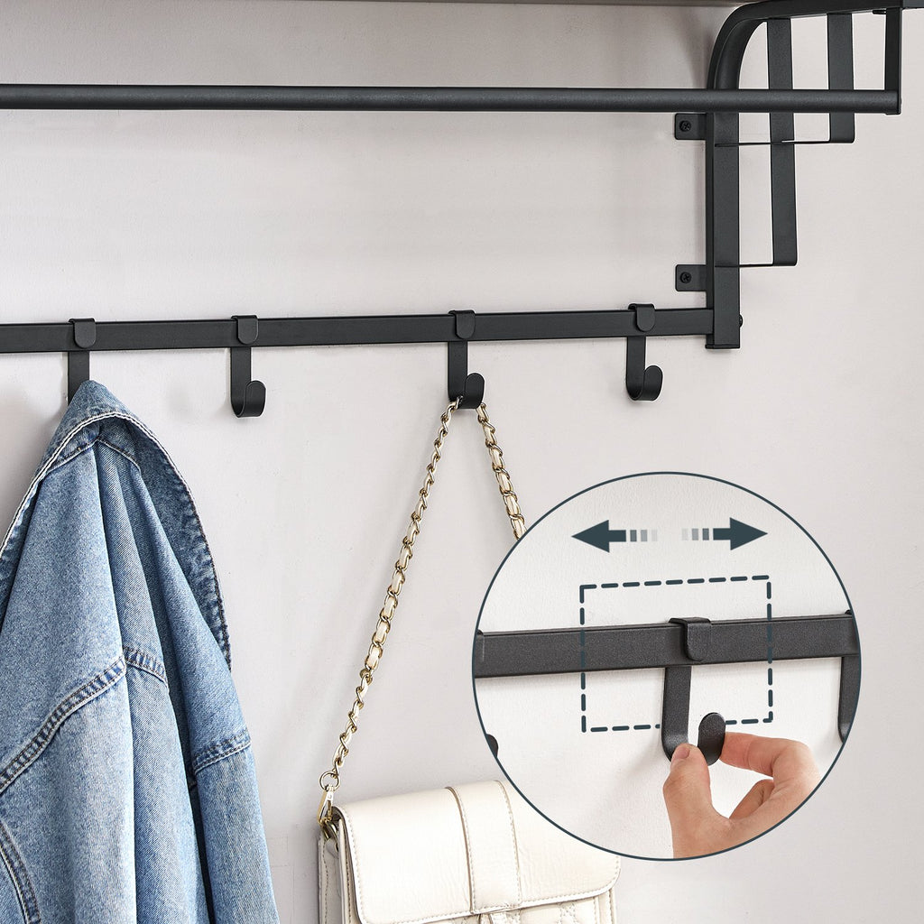 Wandgarderobe mit 5 Haken
