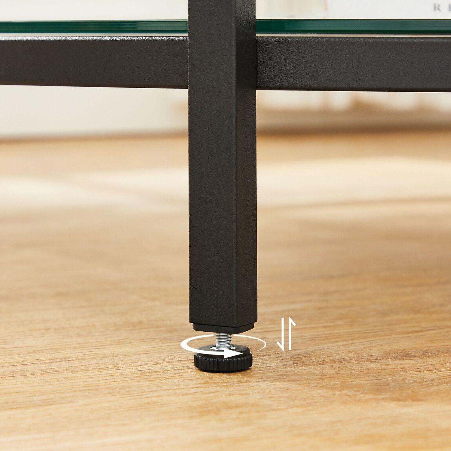 Couchtisch mit 2 Ablagen für Wohnzimmer