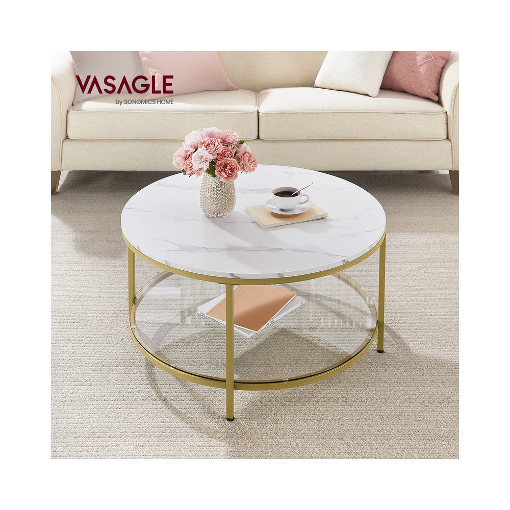 Couchtisch mit Glasplatte modern