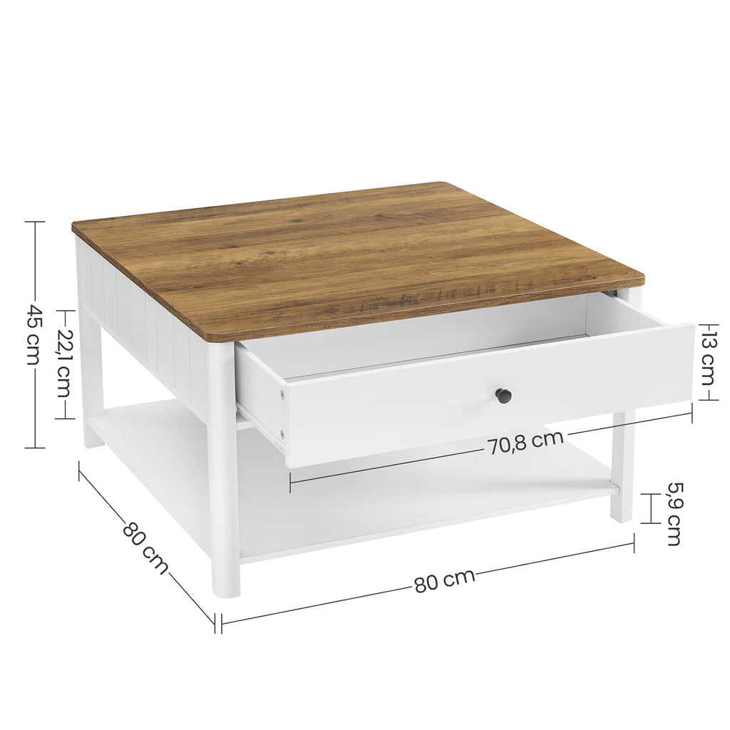 Couchtisch mit 2 Schubladen