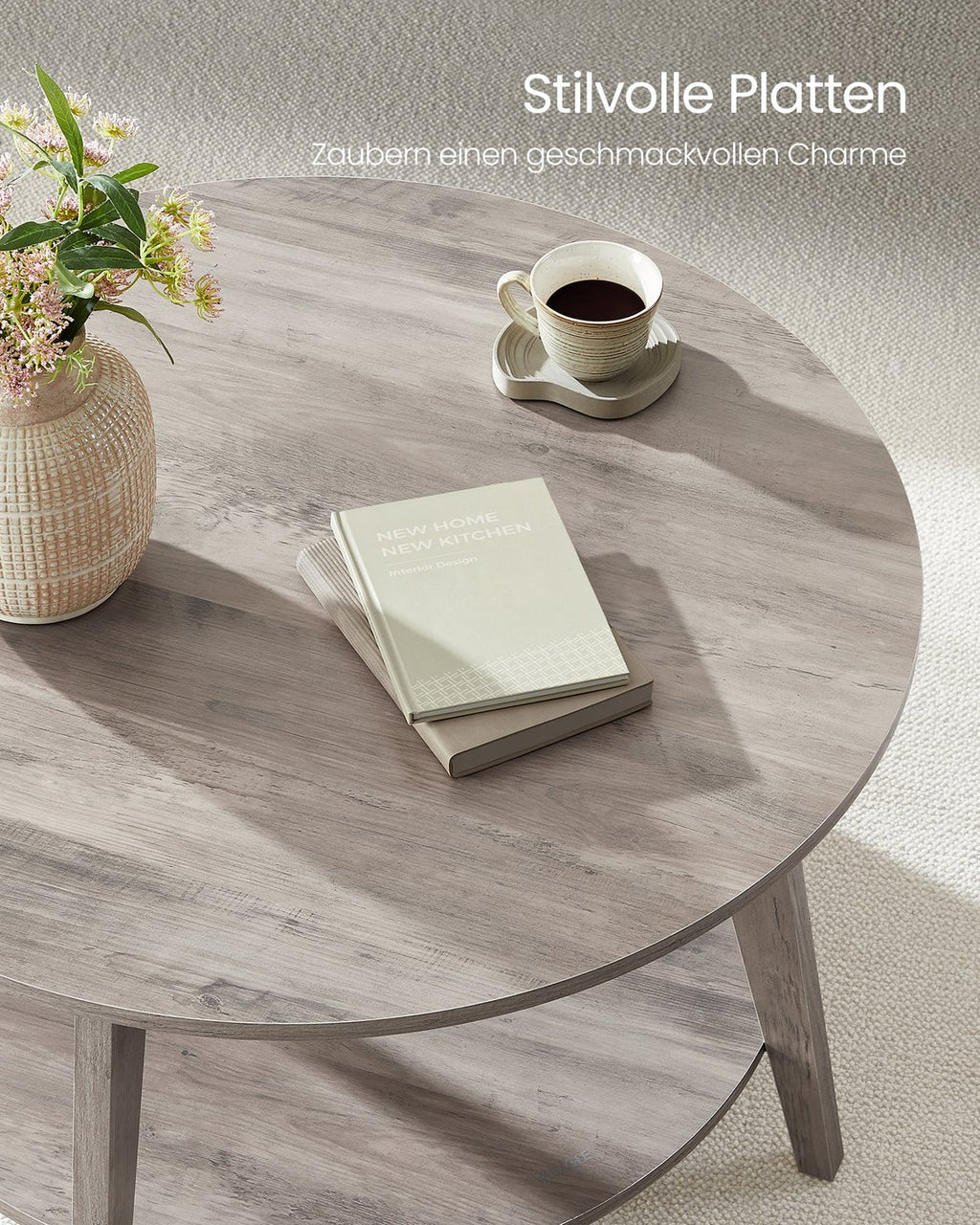 Couchtisch 2 Ebenen einfach zu montieren