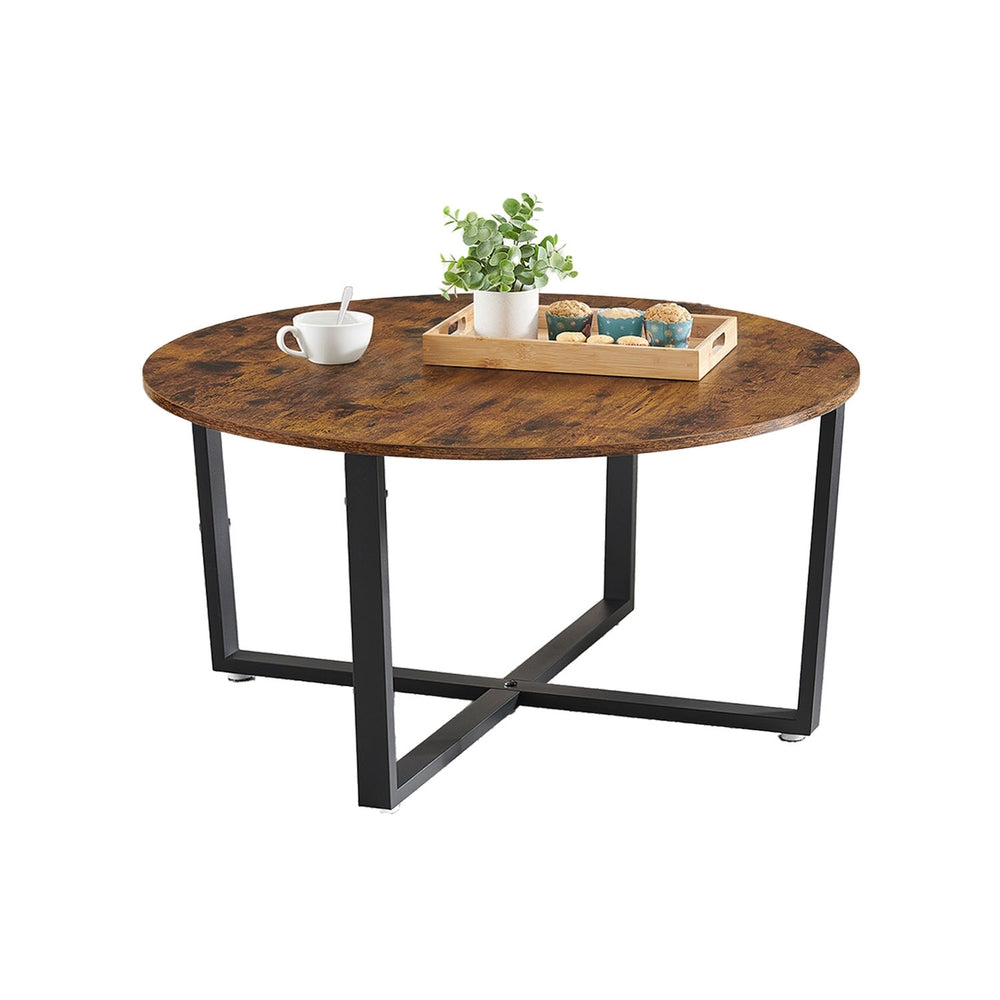 Couchtisch rund, Wohnzimmertisch, Industriestil