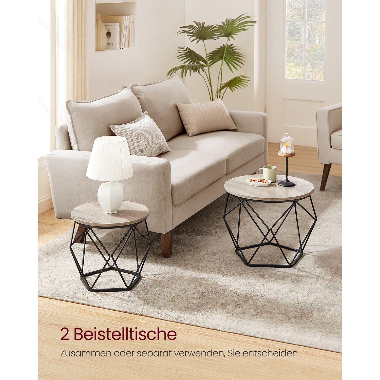 Kleiner Couchtisch 2er Set