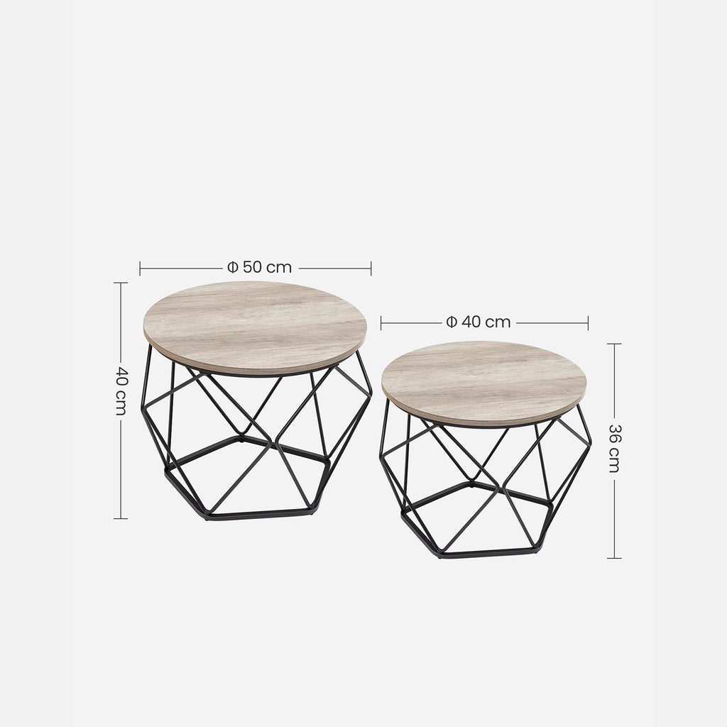 Kleiner Couchtisch 2er Set