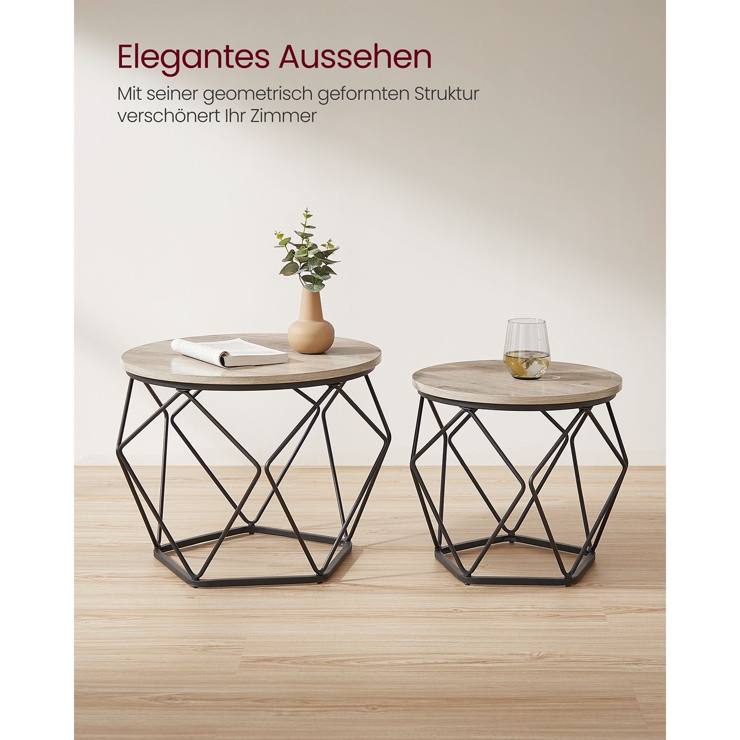Kleiner Couchtisch 2er Set