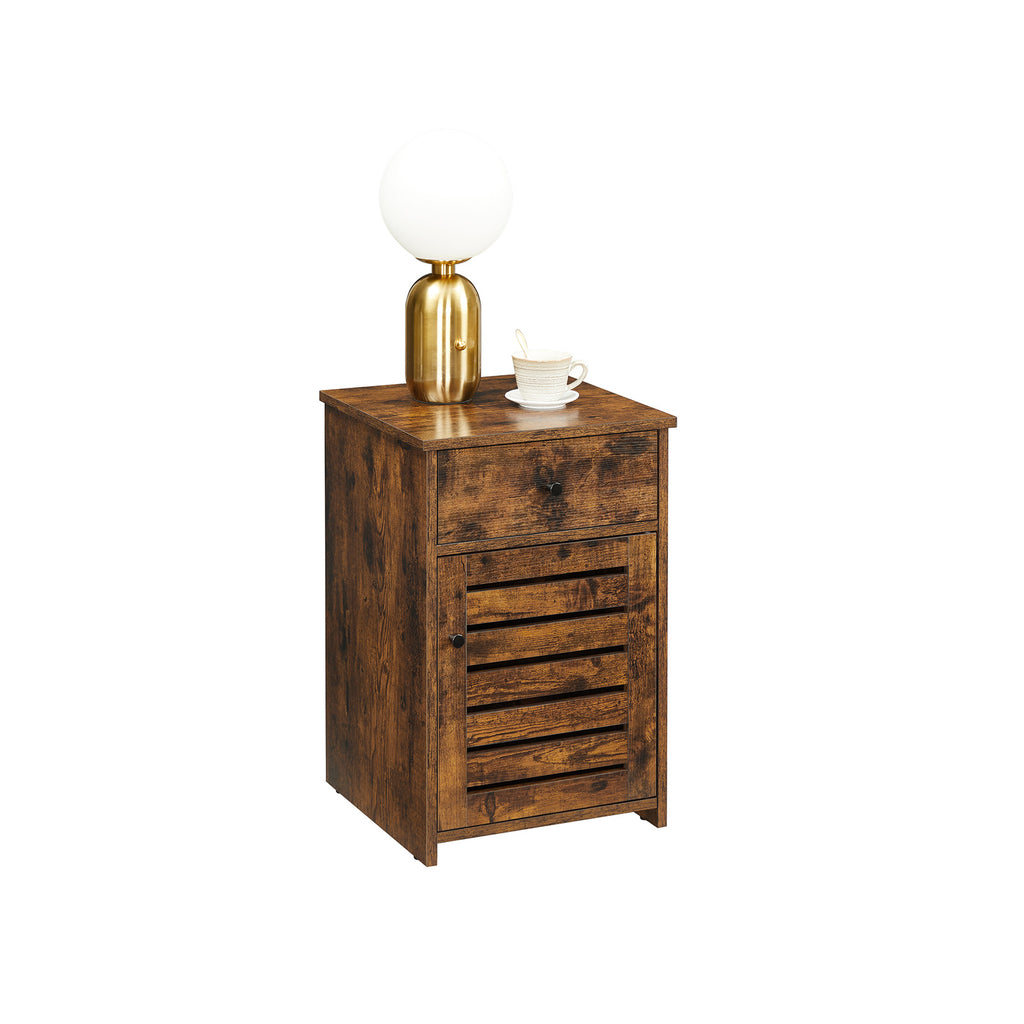 Nachttisch mit Schublade Vintagebraun