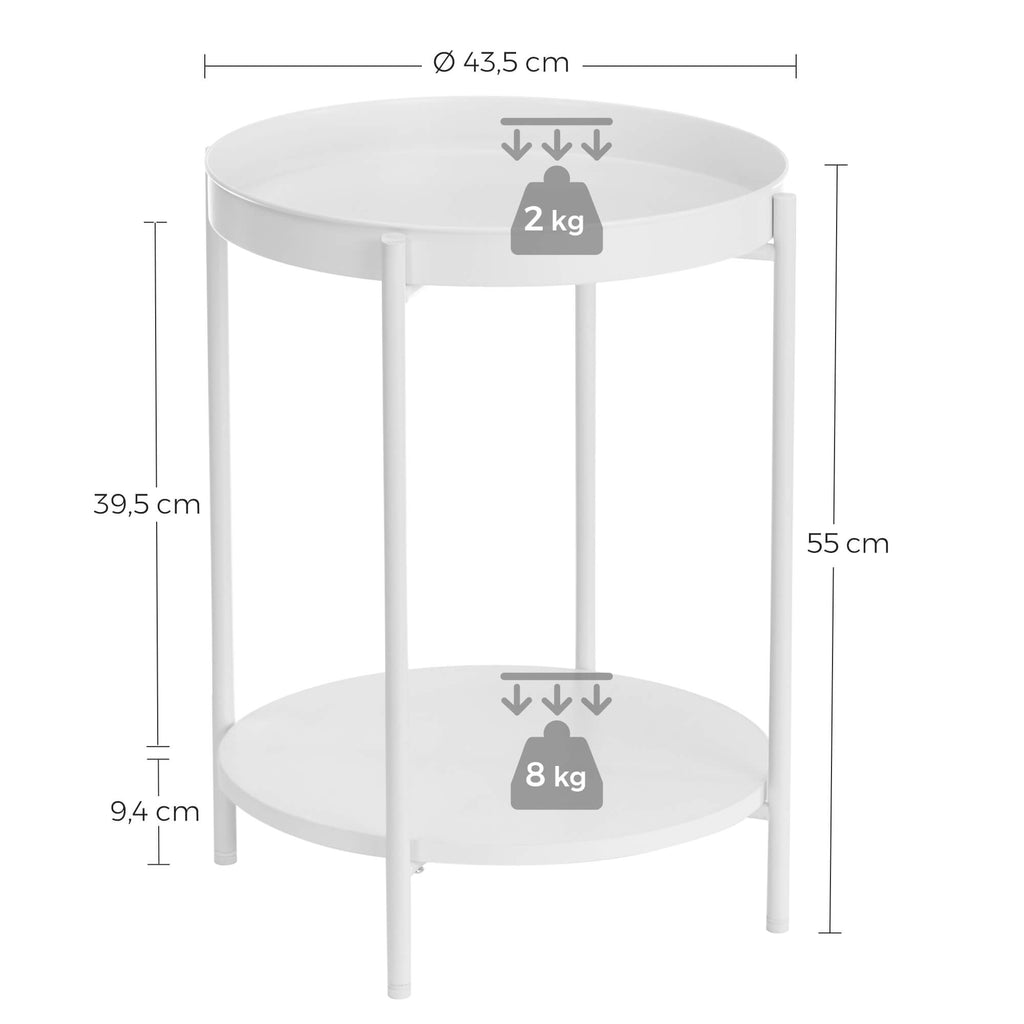 Beistelltisch weiß