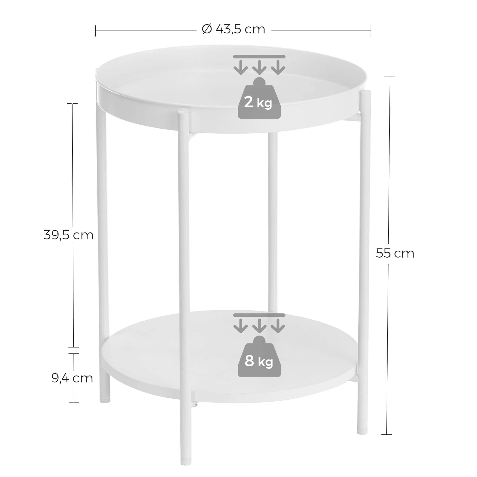 Beistelltisch weiß