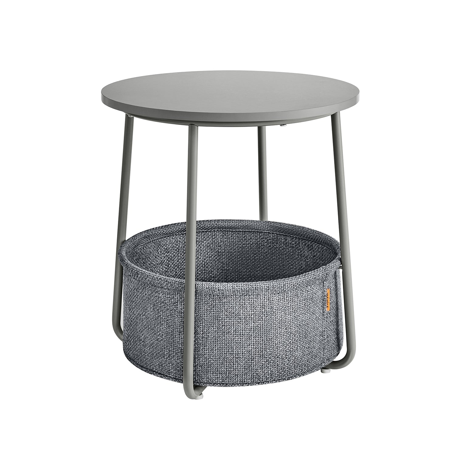 Beistelltisch mit Korb aus Stoff modern