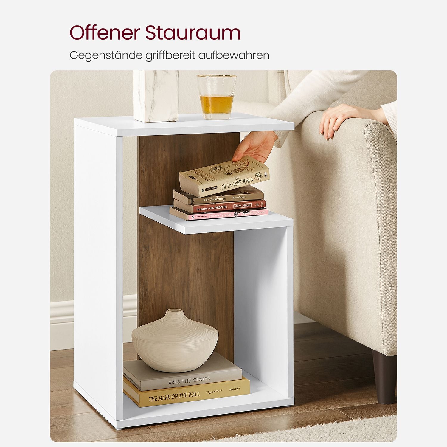 Beistelltisch mit Ablage