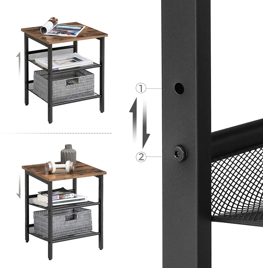 Industriestil Nachttisch-Set