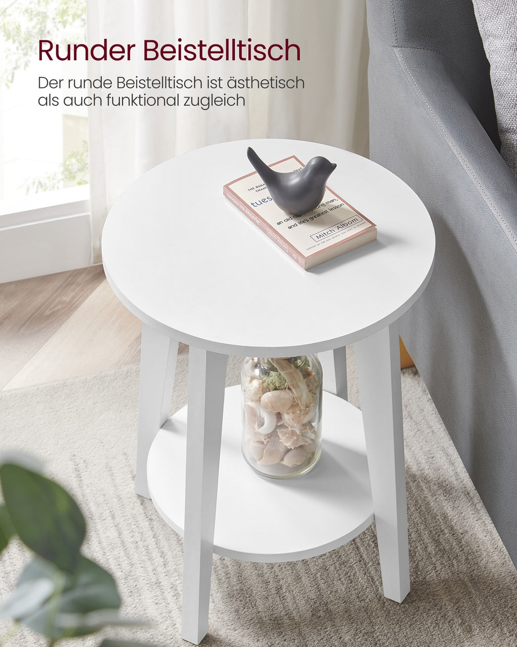 Beistelltisch mit Ablage