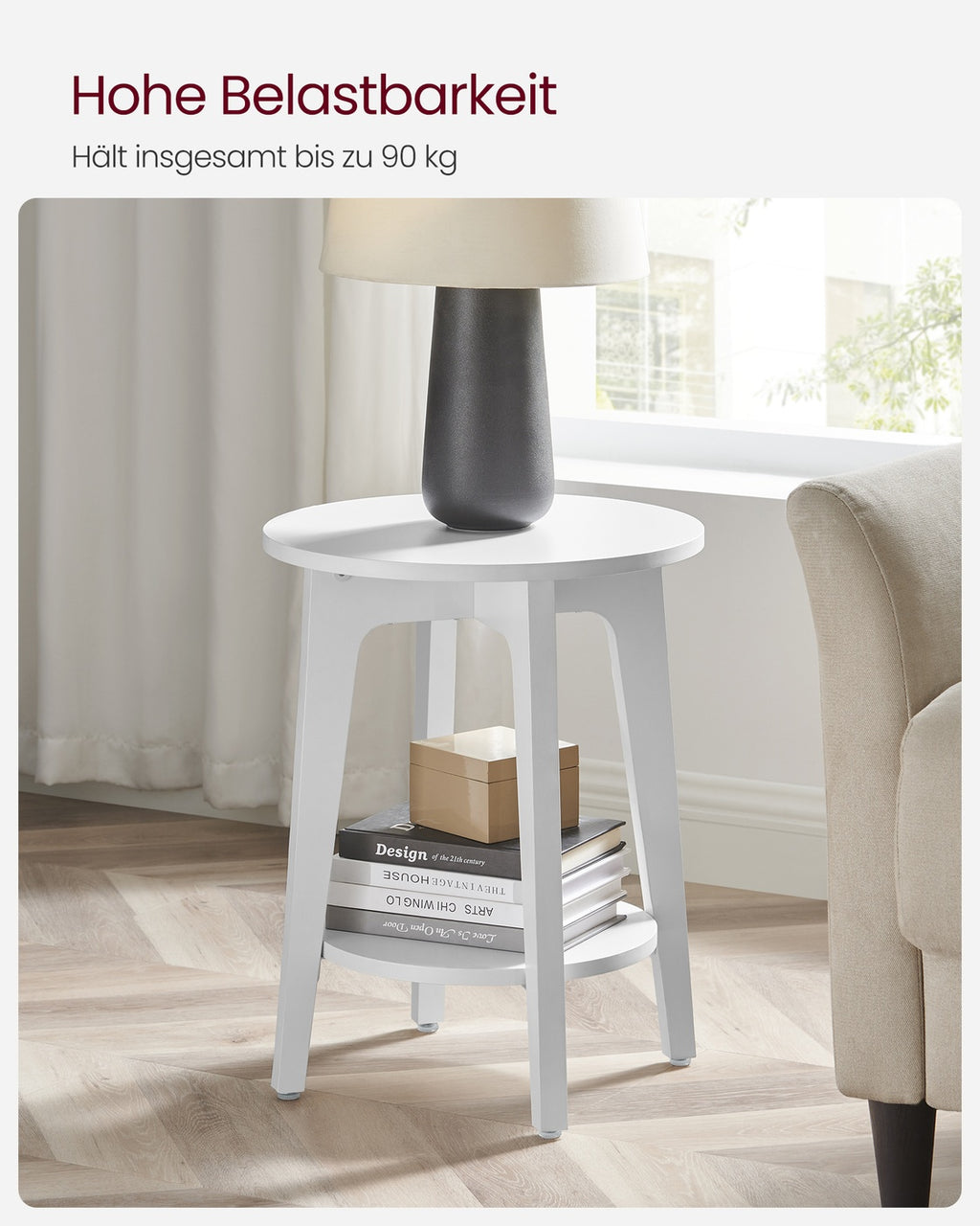 Beistelltisch mit Ablage