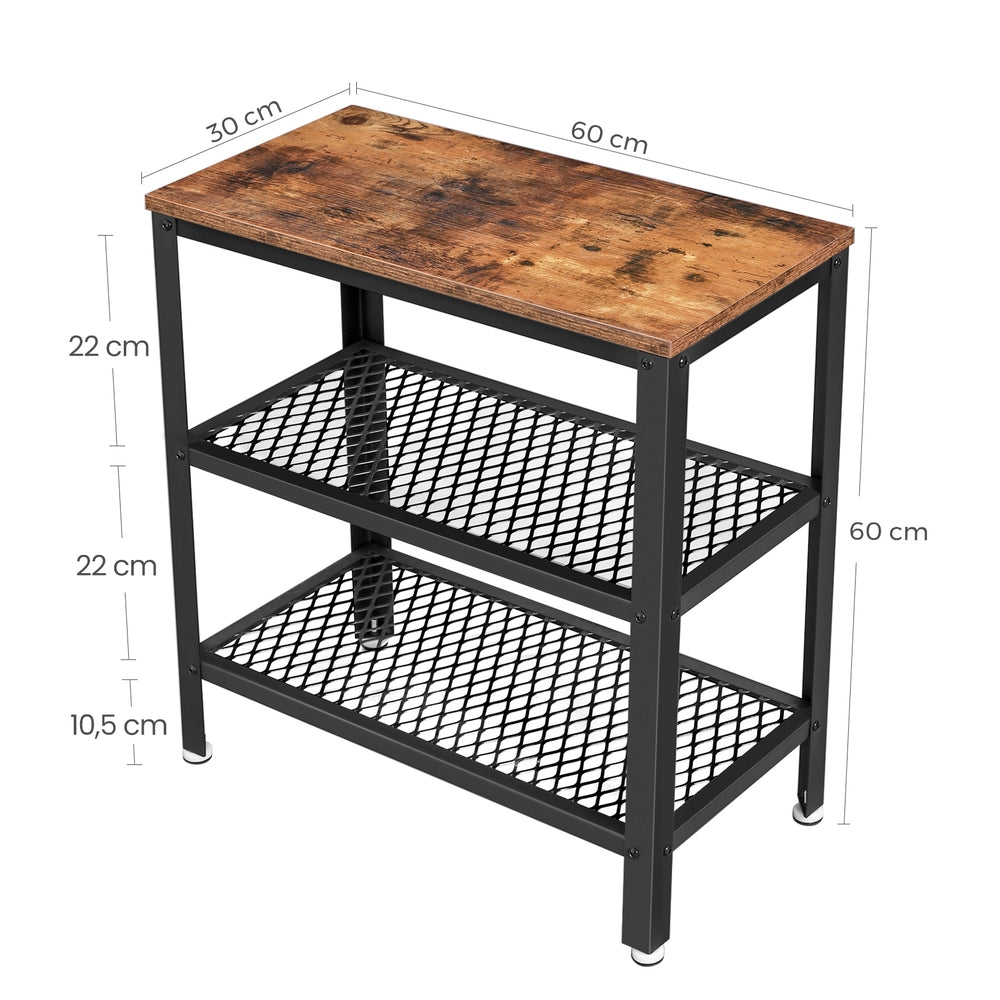 Schmaler Beistelltisch Industrie-Design