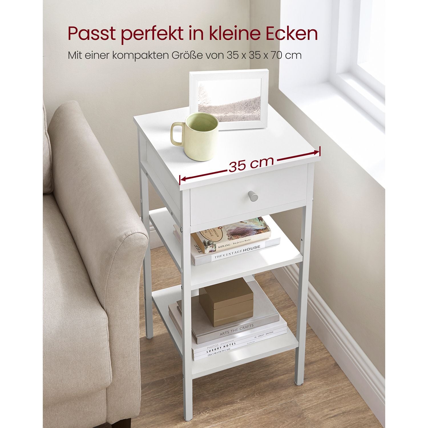 Beistelltisch mit Schublade