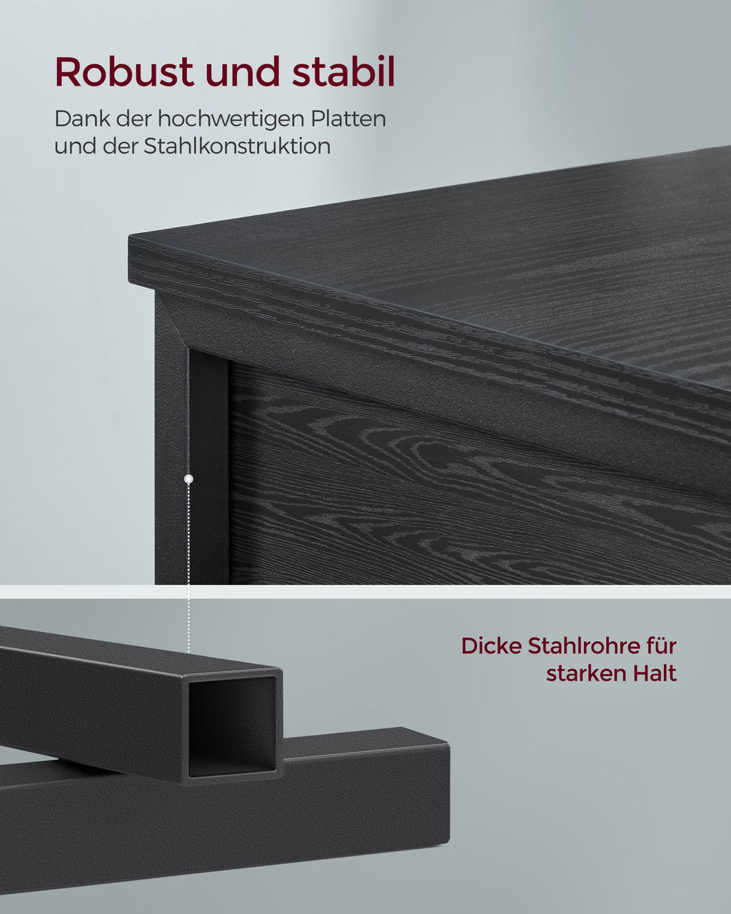 Nachttisch mit einer Schublade und 2 offenen Fächern