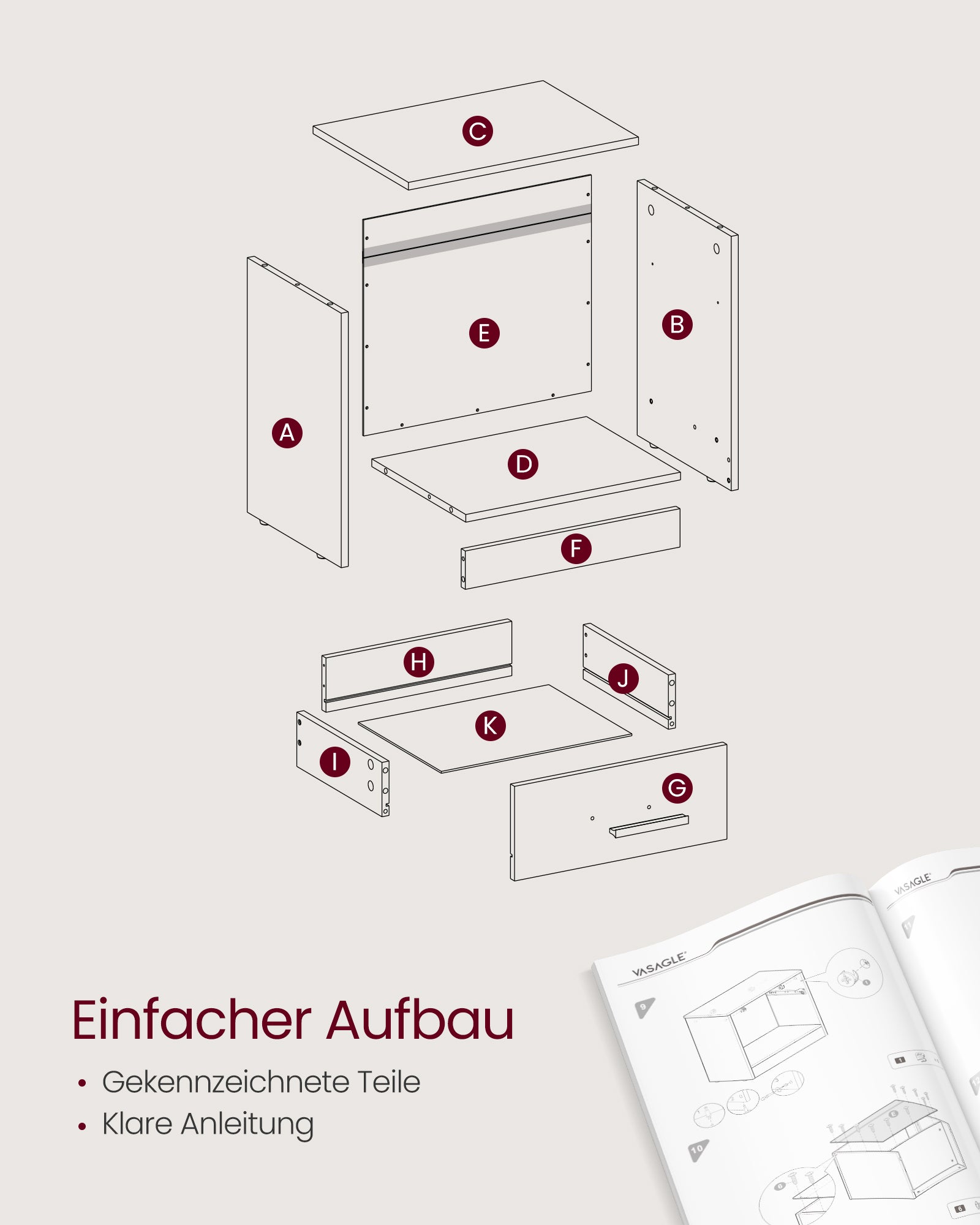Beistelltisch mit Schublade offenes Fach strohgelb