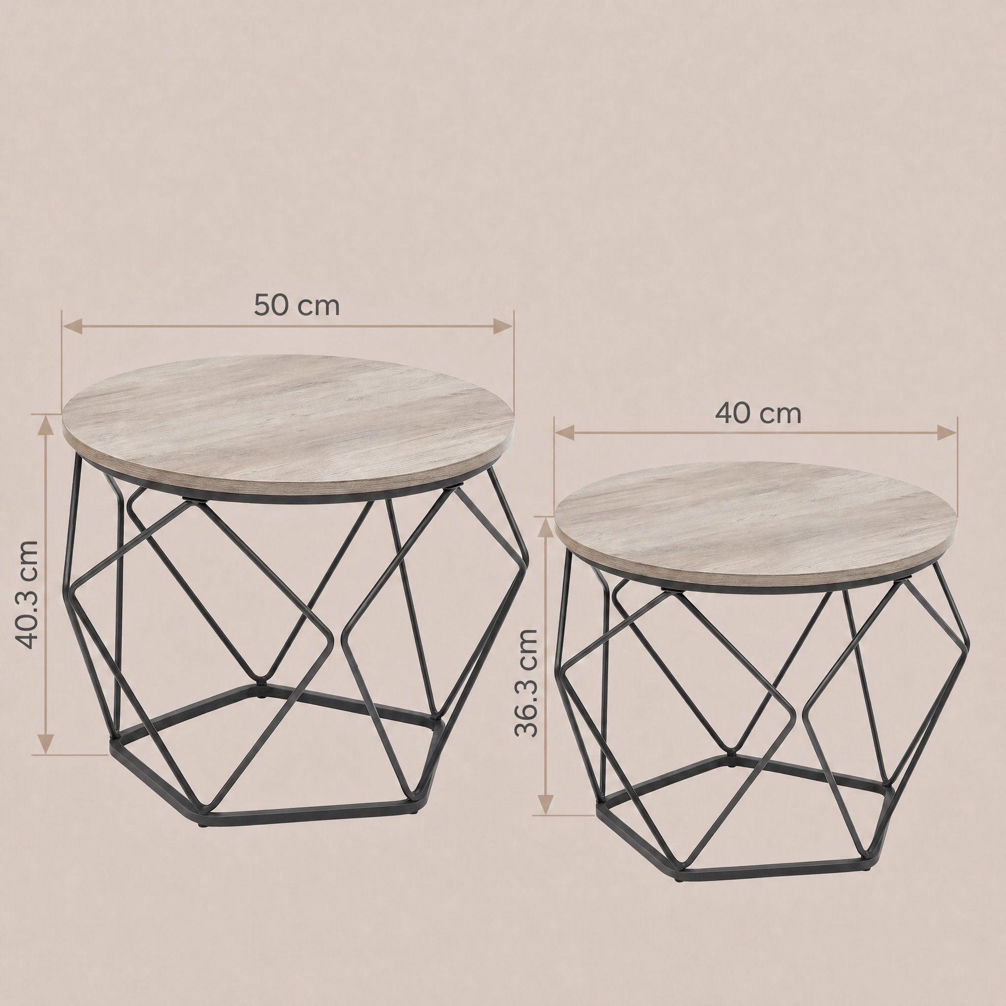 Kleiner Couchtisch 2er Set
