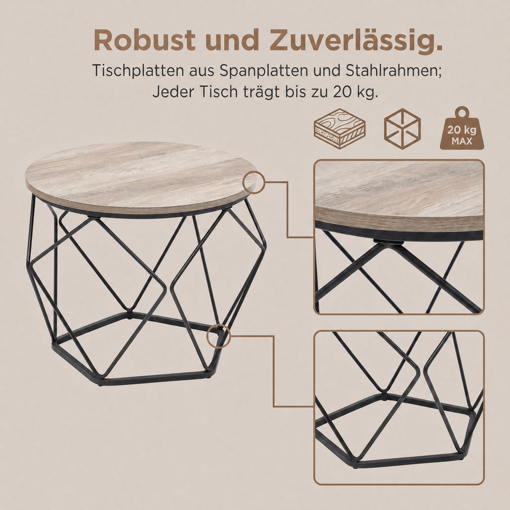 Kleiner Couchtisch 2er Set