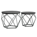 Couchtisch rund, 2er Set, Wohnzimmertisch
