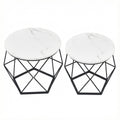 Couchtisch rund, 2er Set, Wohnzimmertisch