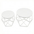 Couchtisch rund, 2er Set, Beistelltisch