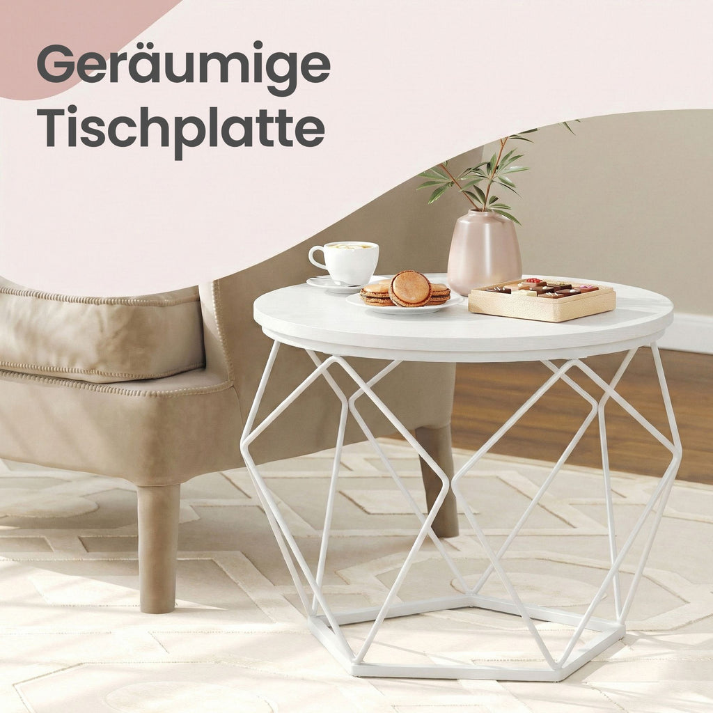 Couchtisch rund, 2er Set, Beistelltisch