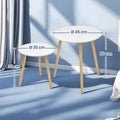 Beistelltisch-Set rund, 2 Moderne Sofatische, minimalistisch