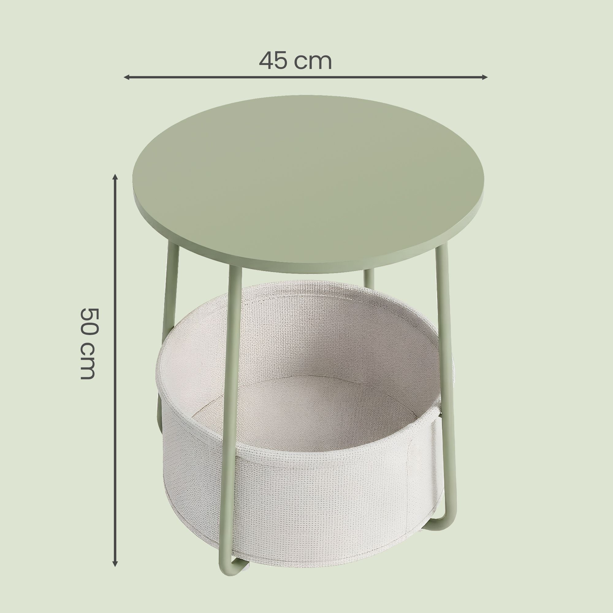 Beistelltisch rund, kleiner Tisch, Couchtisch klein