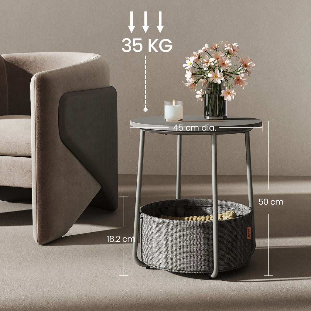 Beistelltisch rund, kleiner Tisch, Couchtisch klein