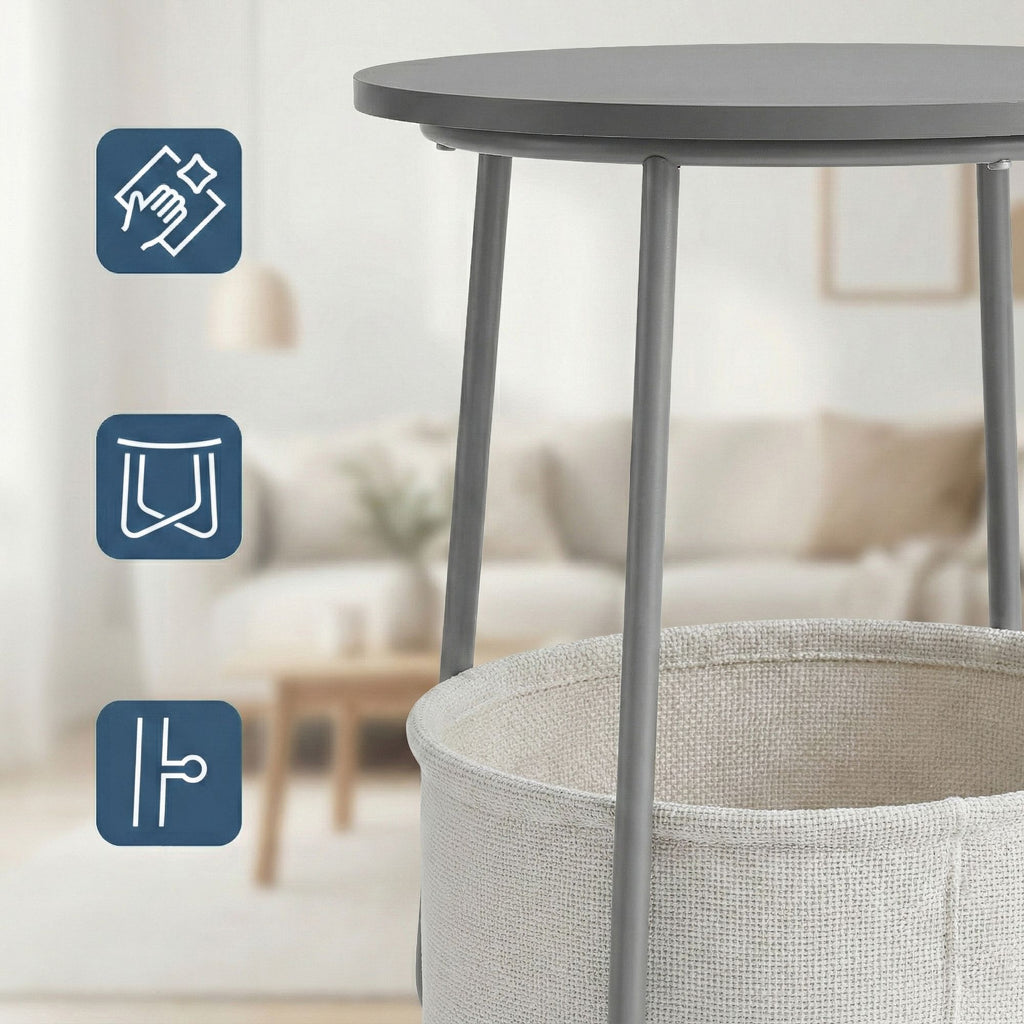 Beistelltisch rund, kleiner Tisch, Couchtisch klein