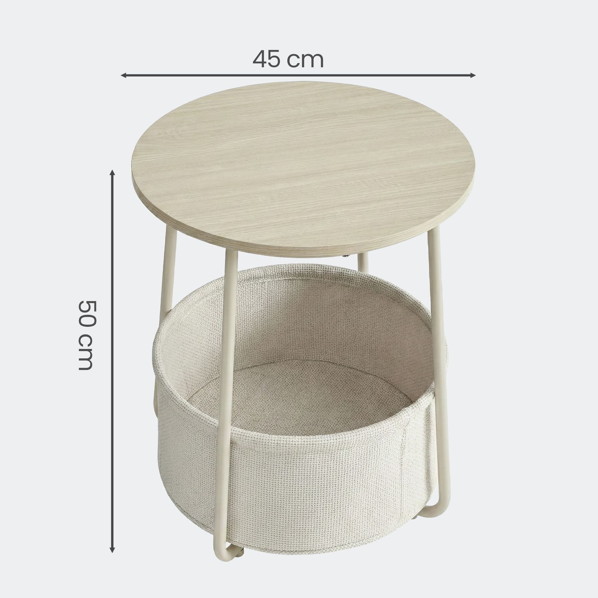 Beistelltisch rund, kleiner Tisch, Couchtisch klein