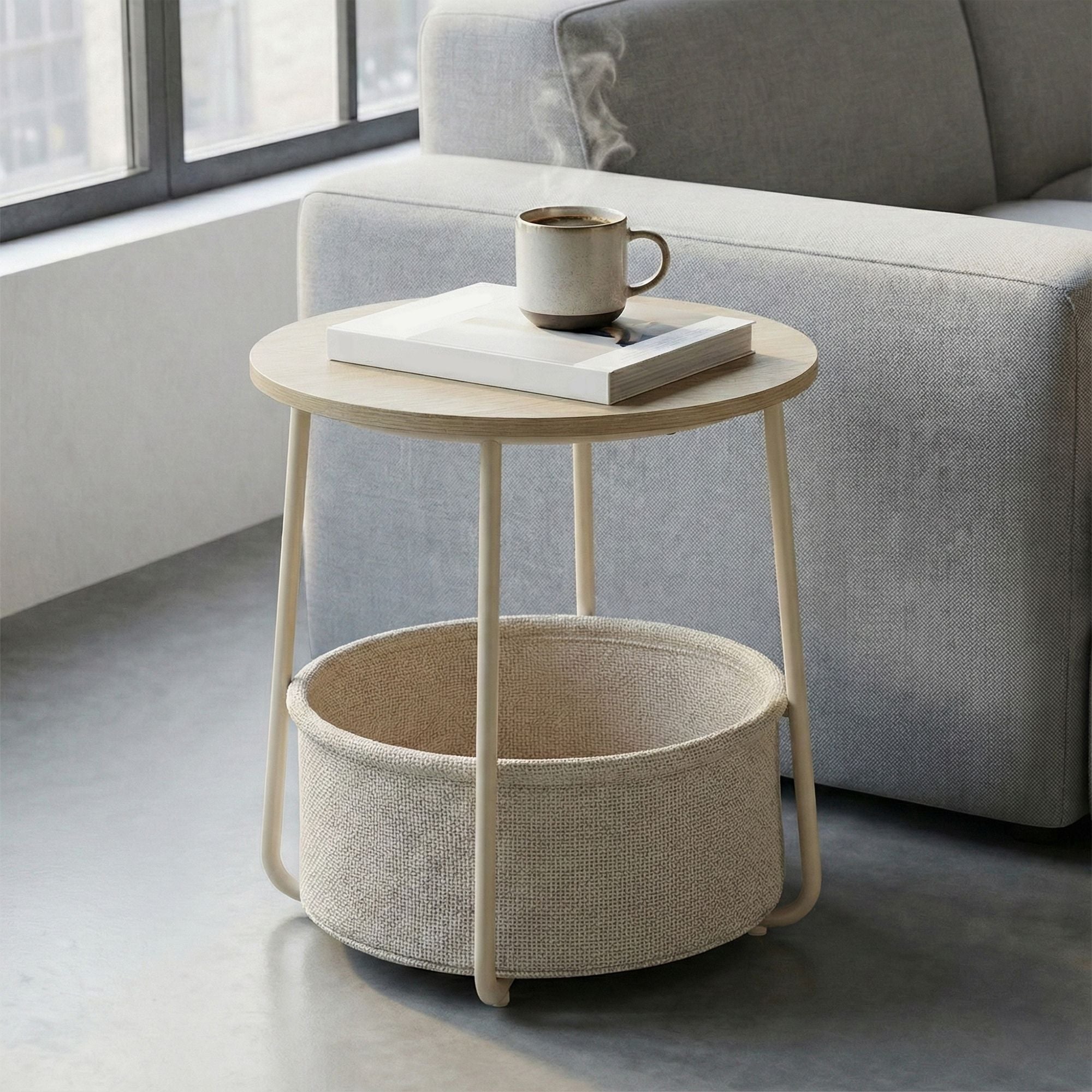 Beistelltisch rund, kleiner Tisch, Couchtisch klein