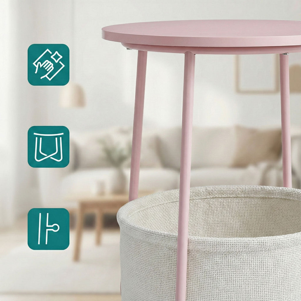 Beistelltisch rund, kleiner Tisch, Couchtisch klein