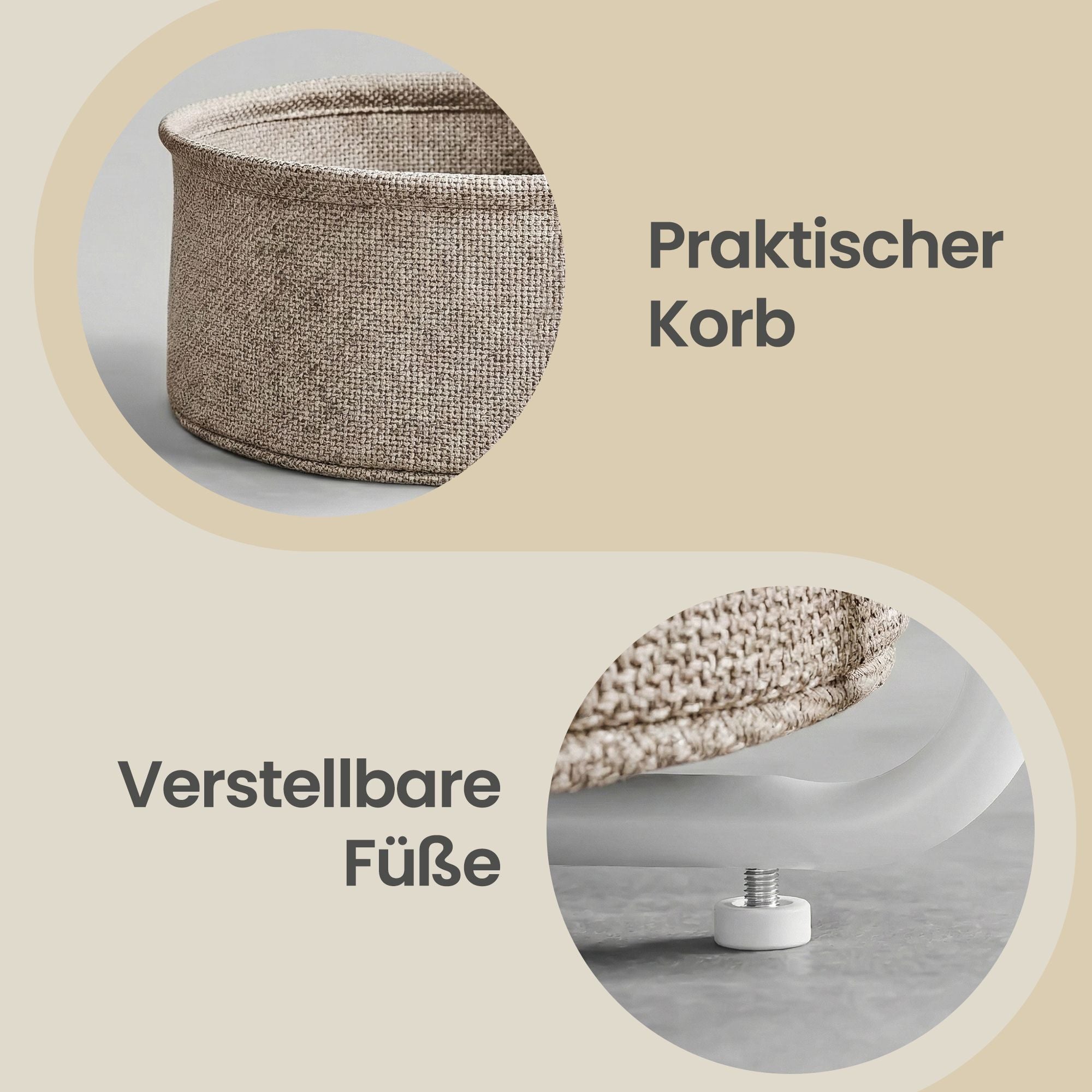 Beistelltisch rund, kleiner Tisch, Couchtisch klein