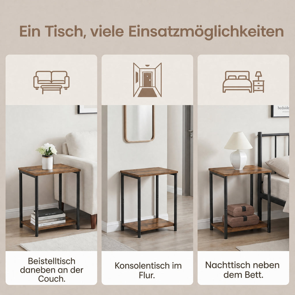 Beistelltische, Nachttische, 2er Set