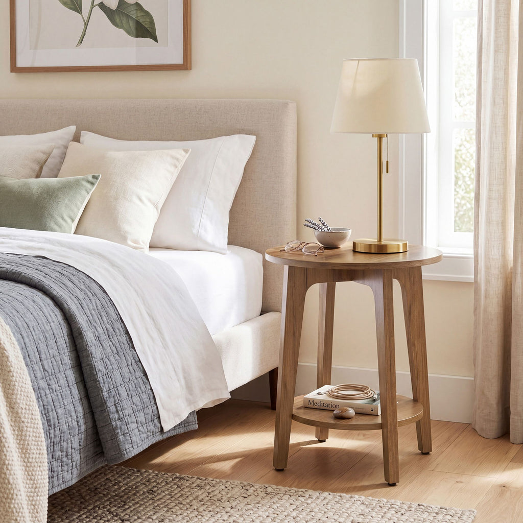 Beistelltisch, Sofatisch, kleiner runder Tisch