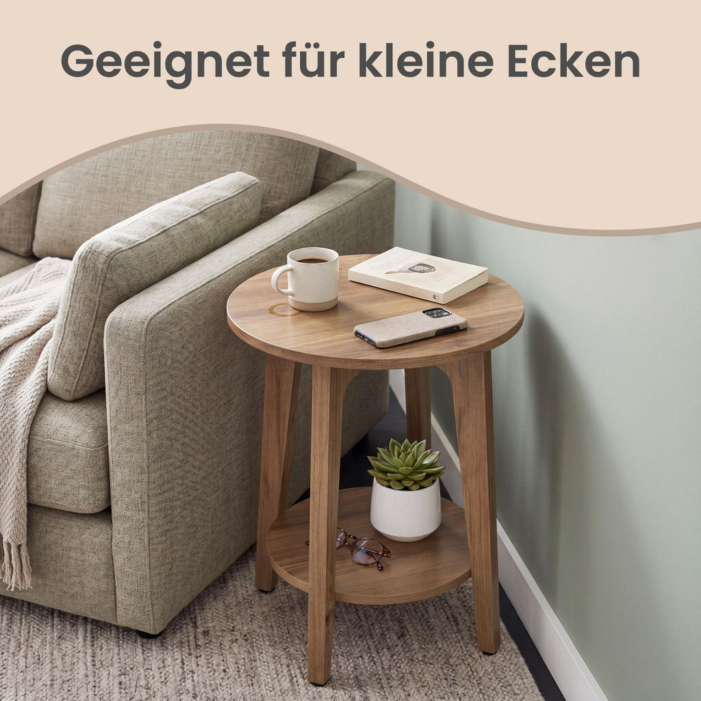 Beistelltisch, Sofatisch, kleiner runder Tisch