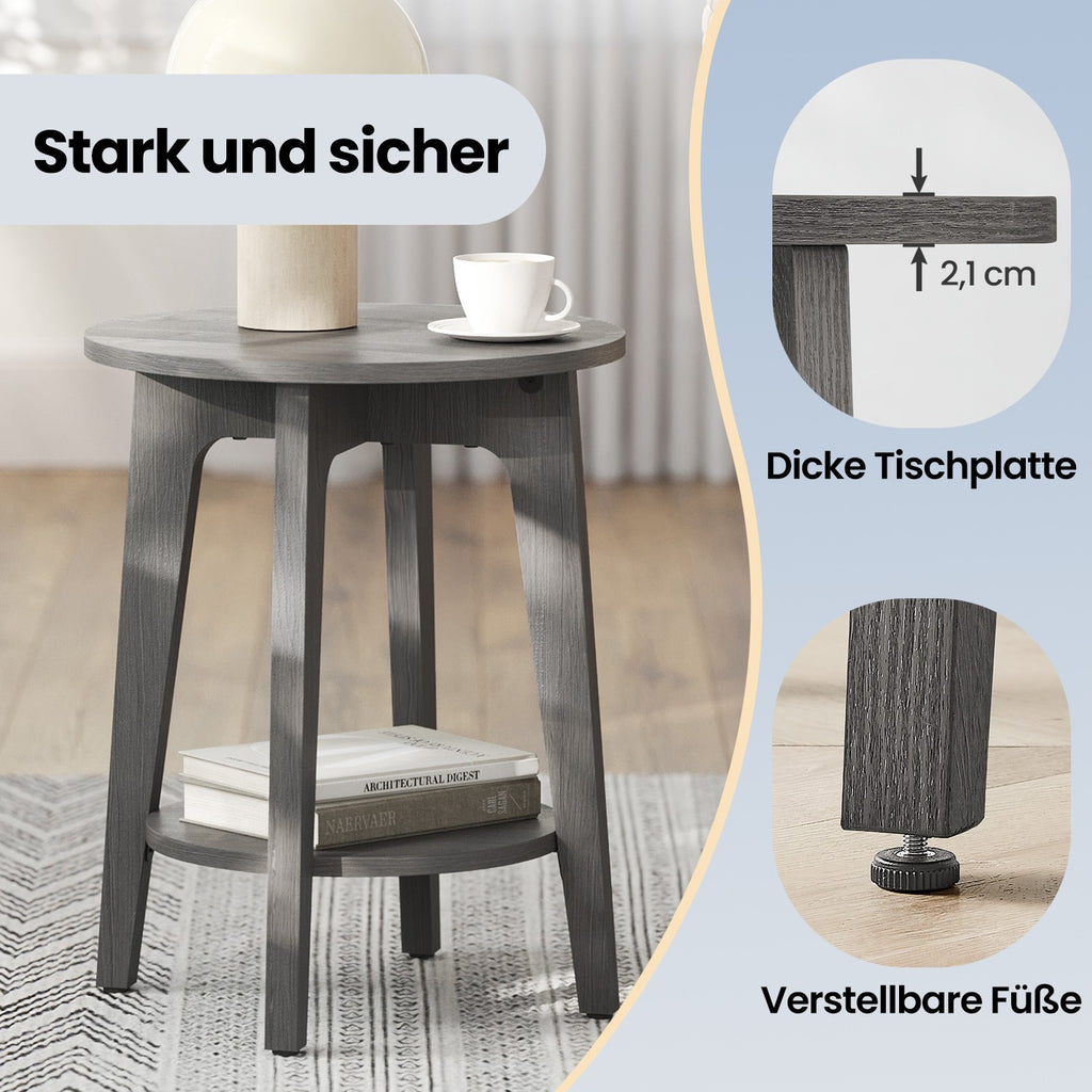 Beistelltisch, Sofatisch, kleiner runder Tisch