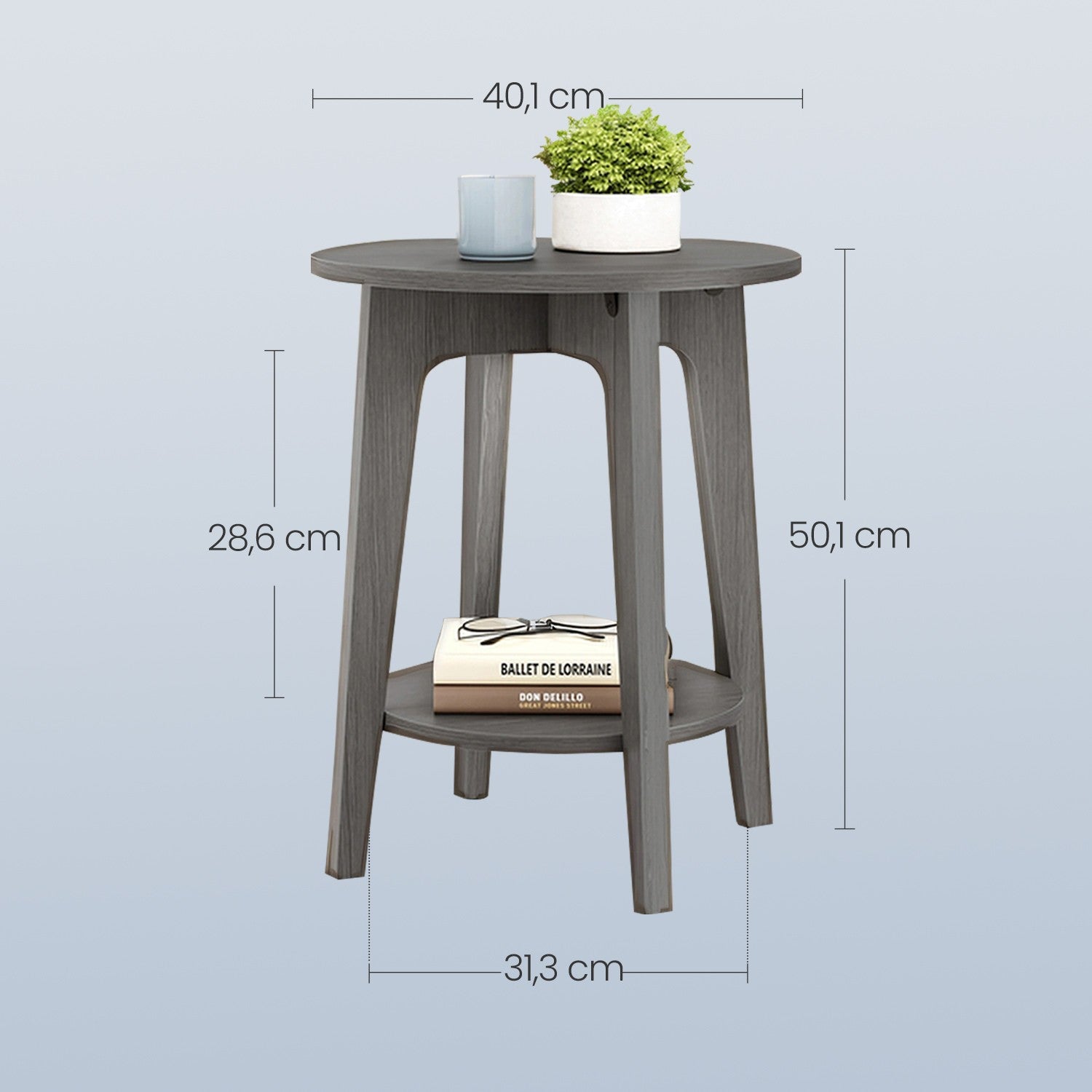 Beistelltisch, Sofatisch, kleiner runder Tisch