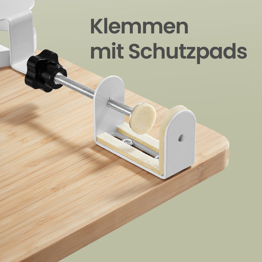 Bettablage zum Einhängen, Nachttisch mit verstellbaren Klemmen, für Handy