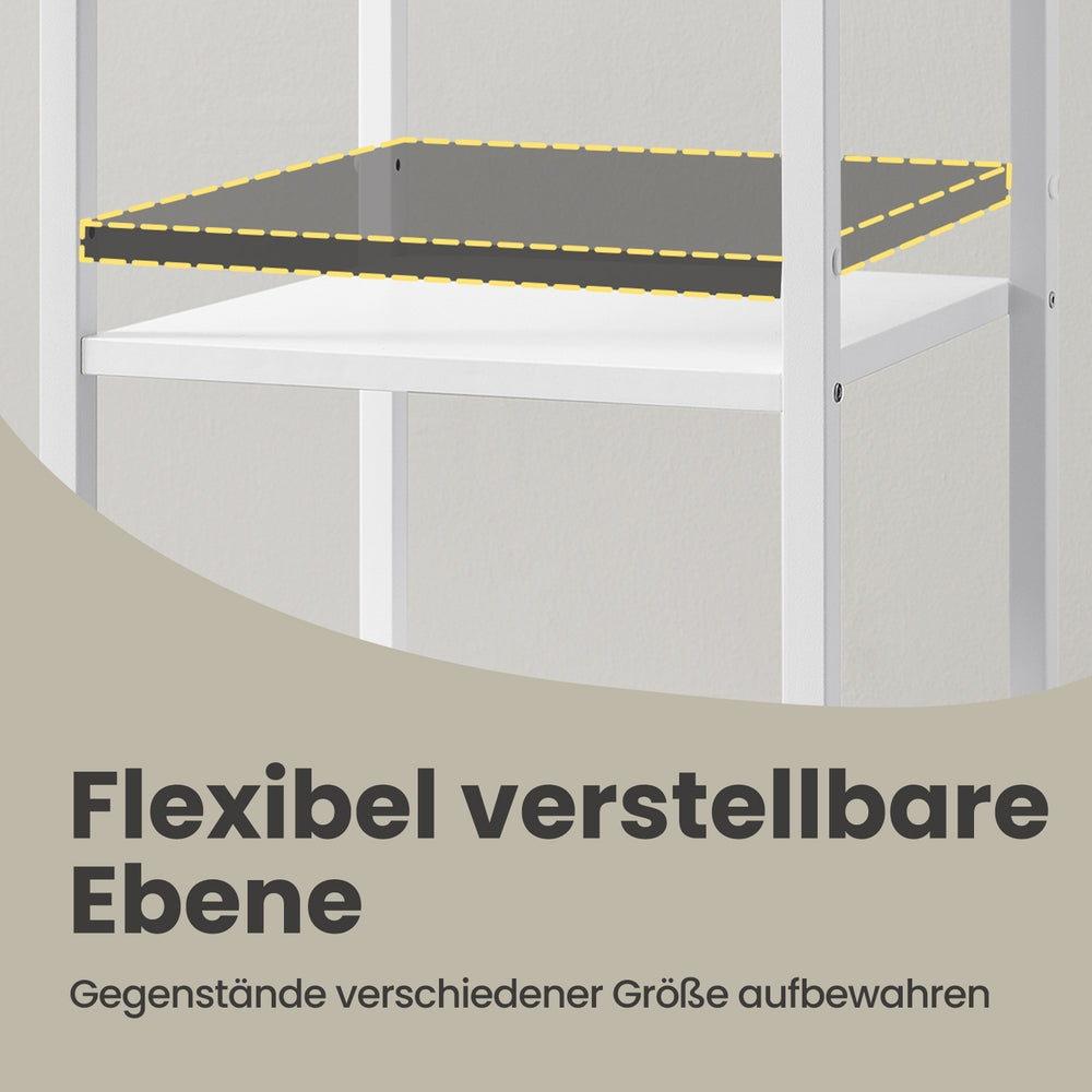Nachttisch, Beistelltisch, Schublade und offene Fächer