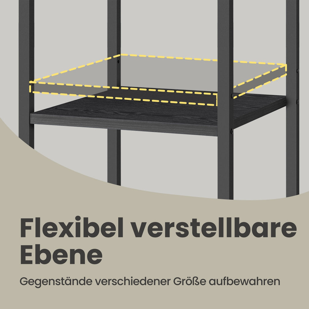 Nachttisch, Beistelltisch, Schublade und offene Fächer