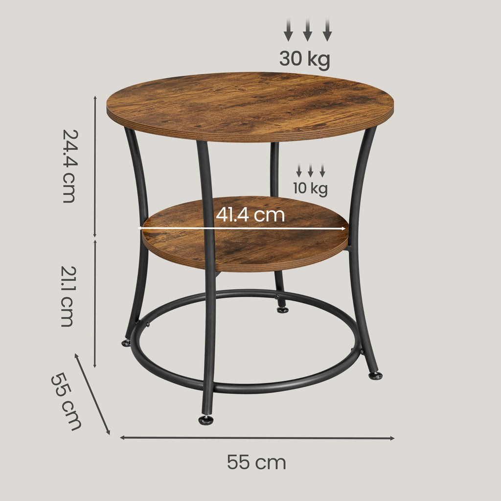 Beistelltisch, Couchtisch rund, Sofatisch
