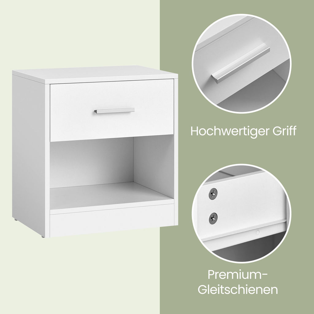 Nachttisch, Beistelltisch, mit Schublade