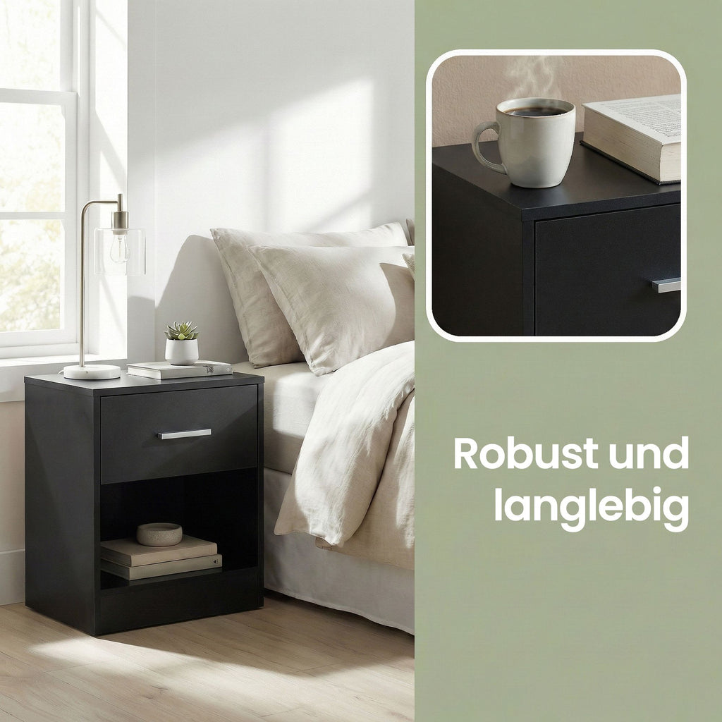 Nachttisch, Beistelltisch, mit Schublade