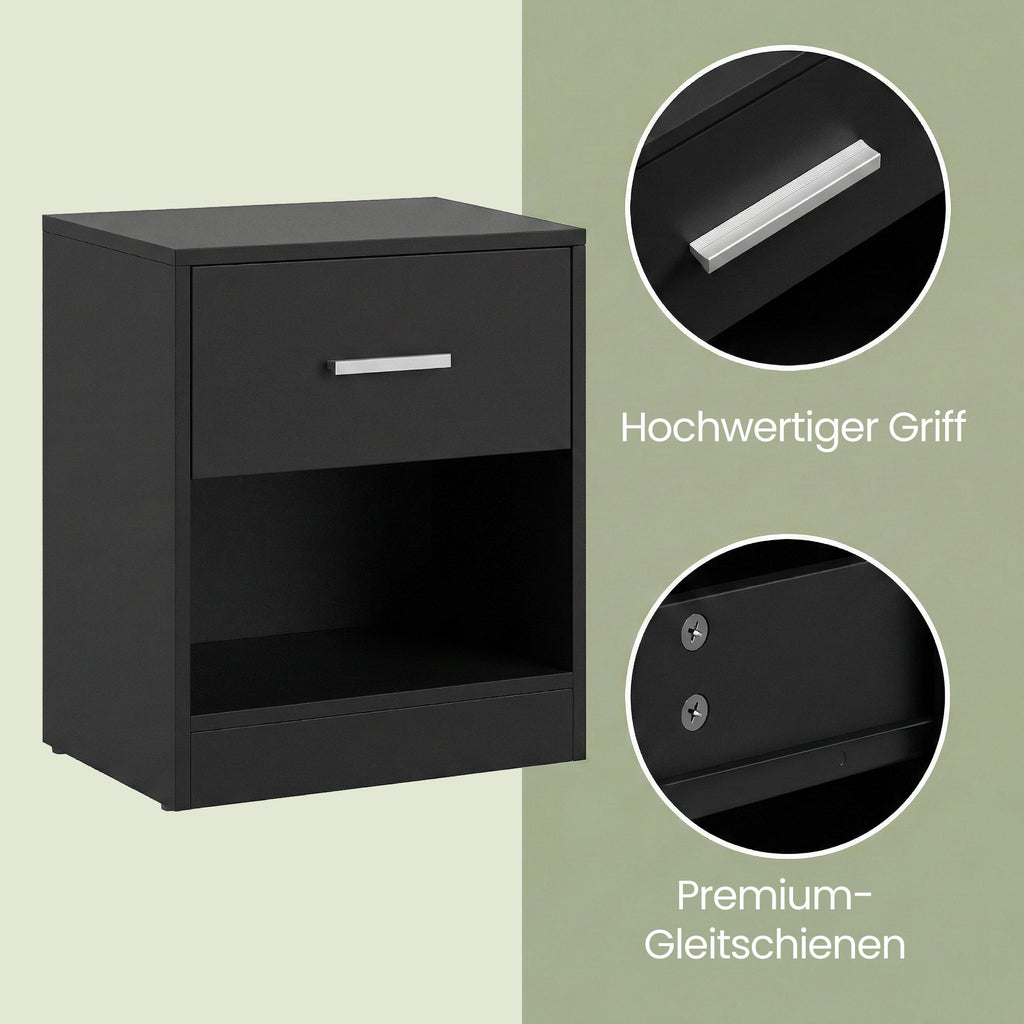 Nachttisch, Beistelltisch, mit Schublade