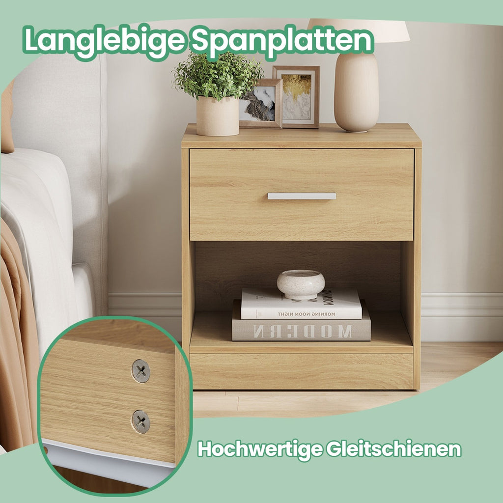 Nachttisch, Beistelltisch, mit Schublade